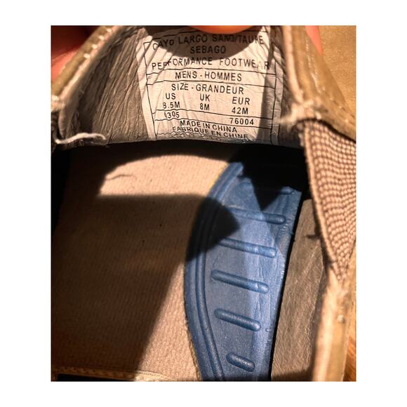 Sebago Docksides Men's 8.5 Men’s Slip-On Leather Shoes Brown Cayo Largo - Picture 8 of 8